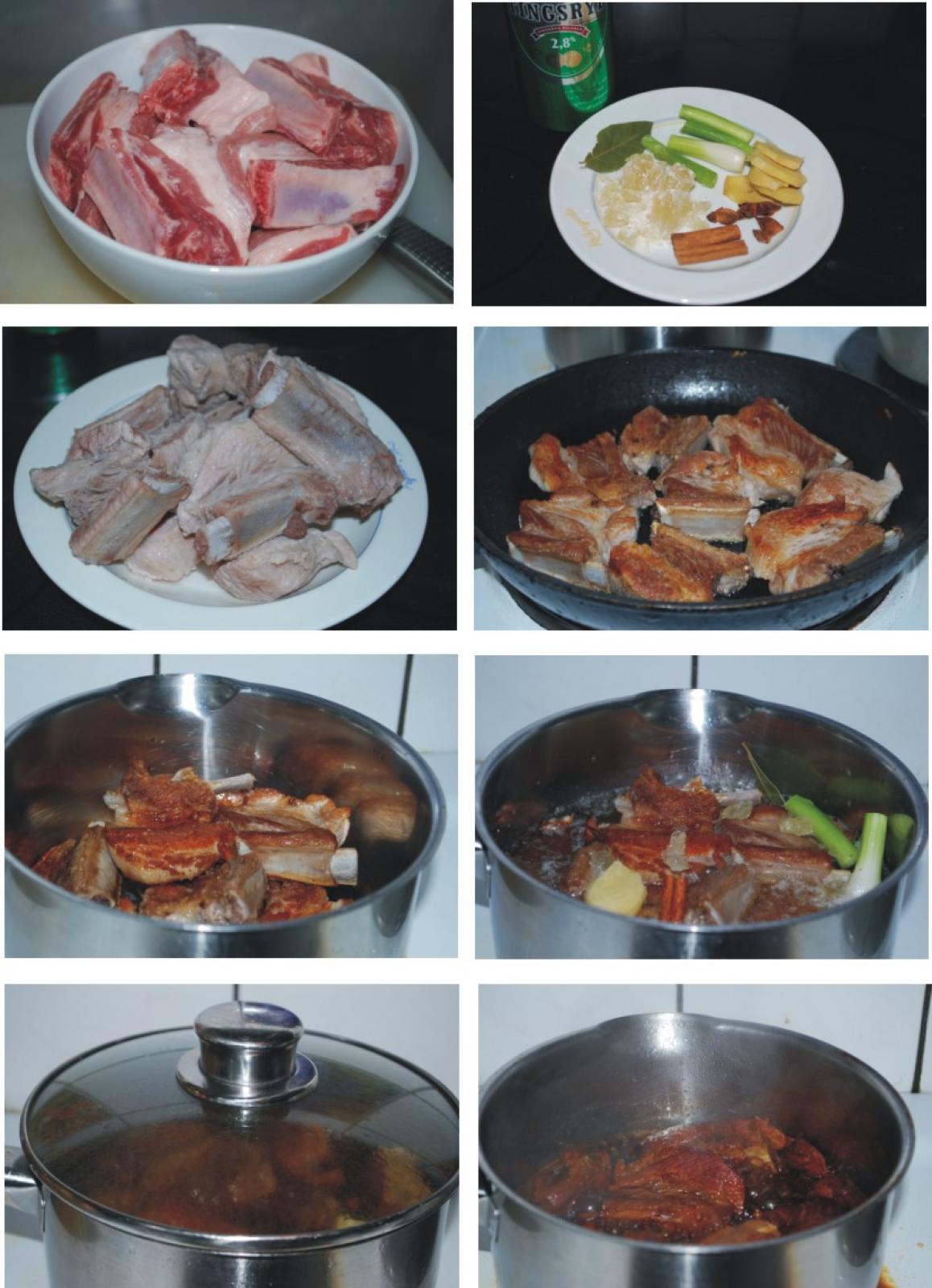 无水红烧排骨